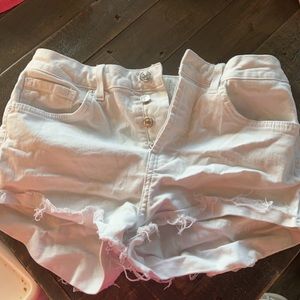 White forever 21 size 27 shorts
